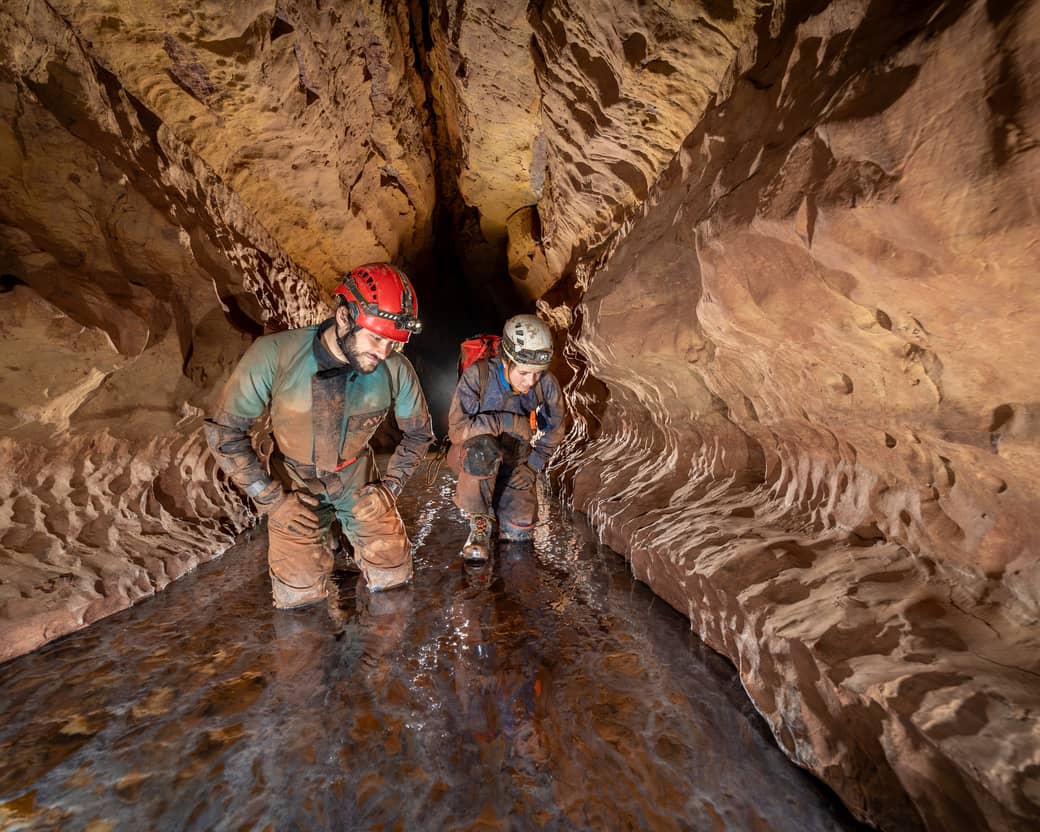 Photograph from a Gloucester Speleological Society caving trip